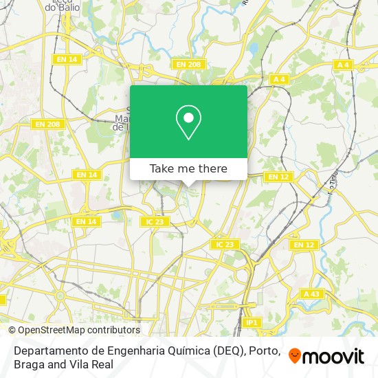 Departamento de Engenharia Química (DEQ) map