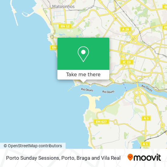 Porto Sunday Sessions map