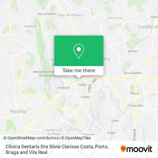 Clinica Dentaria Dra Silvia Clarisse Costa map