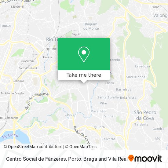 Centro Social de Fânzeres map