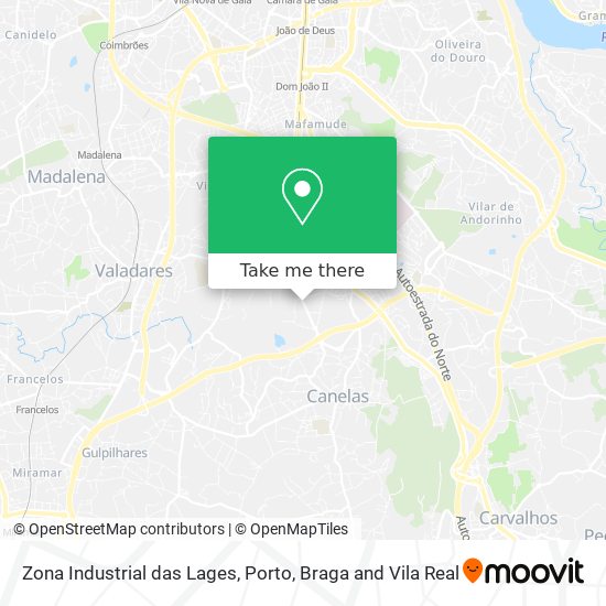 Zona Industrial das Lages map