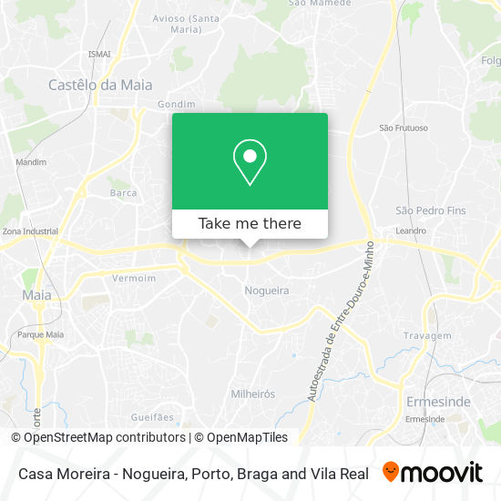 Casa Moreira - Nogueira map