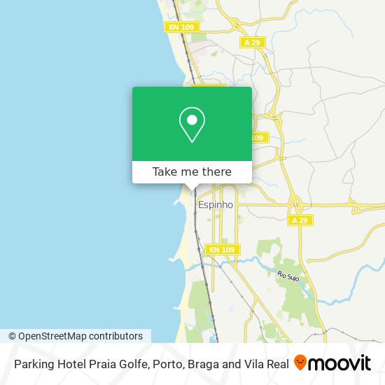 Parking Hotel Praia Golfe map