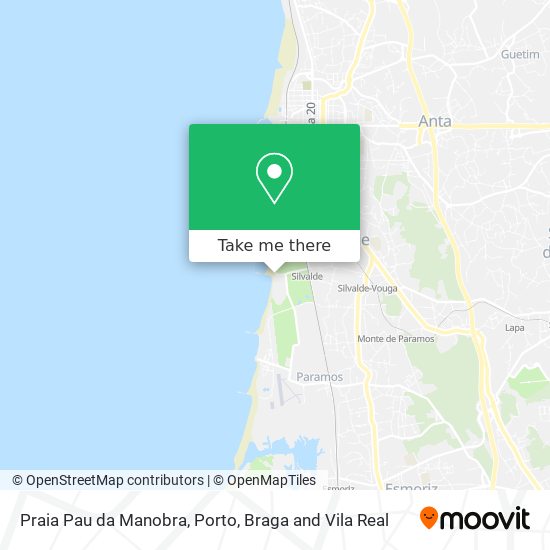 Praia Pau da Manobra map