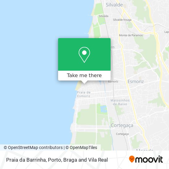 Praia da Barrinha map