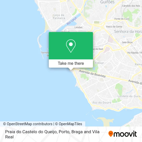 Praia do Castelo do Queijo map
