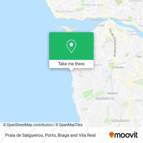 Praia de Salgueiros map