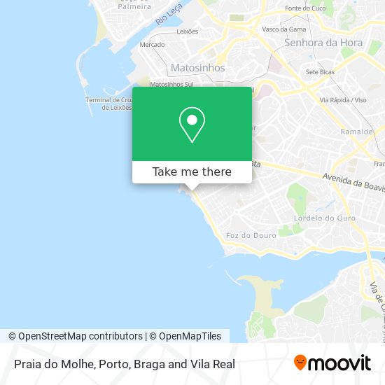 Praia do Molhe mapa