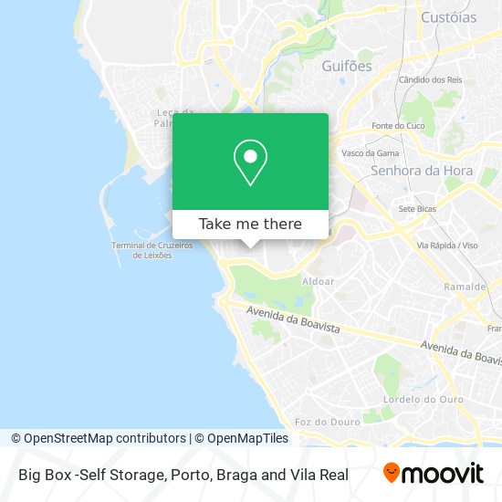 Big Box -Self Storage map