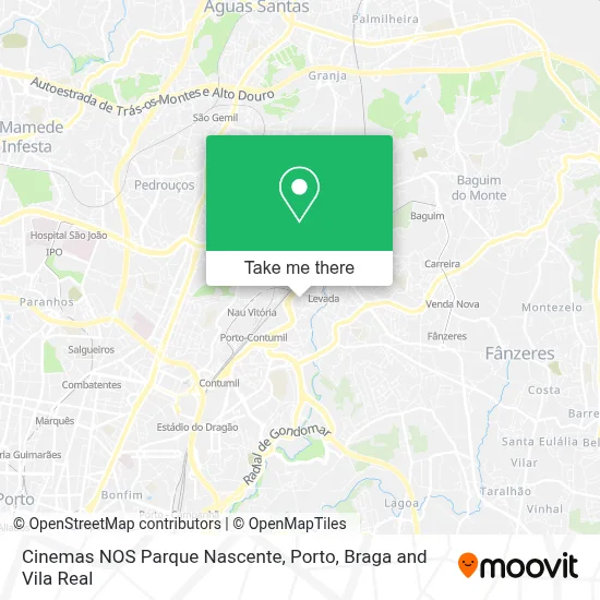 Cinemas NOS Parque Nascente map