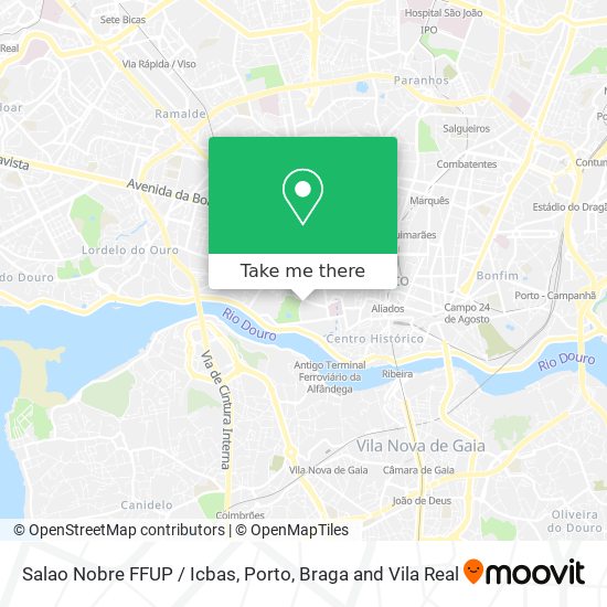 Salao Nobre FFUP / Icbas mapa