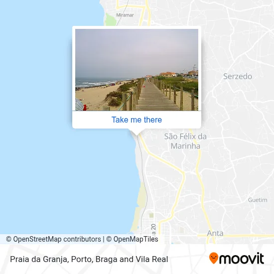 Praia da Granja map