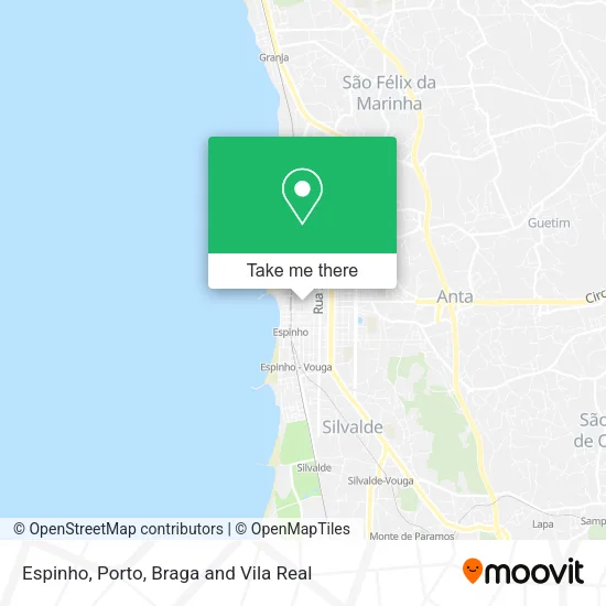 Espinho map