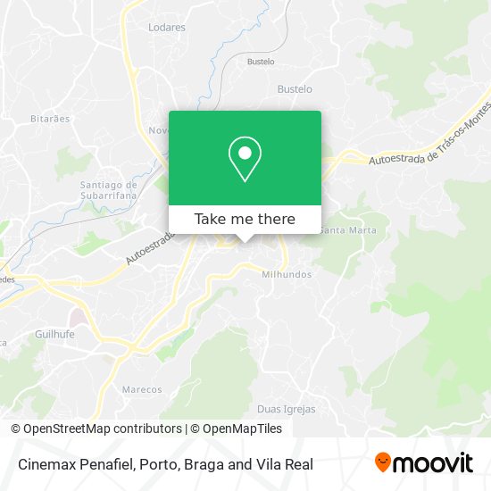 Cinemax Penafiel map