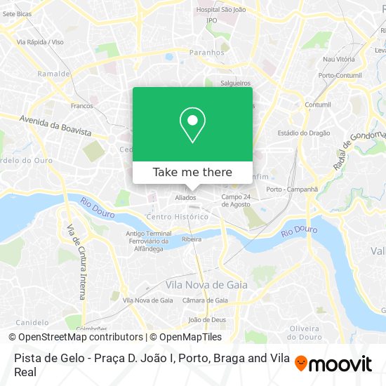 Pista de Gelo - Praça D. João I map