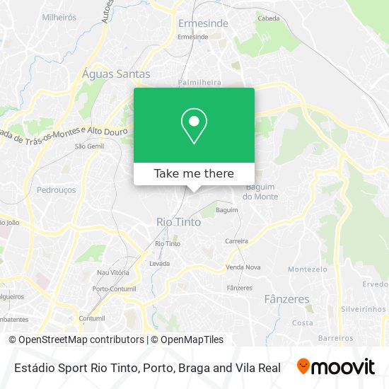 Estádio Sport Rio Tinto map