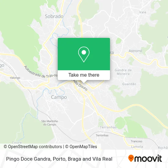Pingo Doce Gandra map