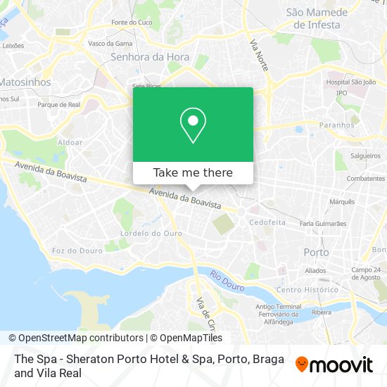 The Spa - Sheraton Porto Hotel & Spa map