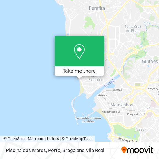 Piscina das Marés map