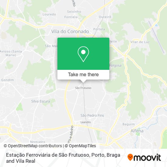 Estação Ferroviária de São Frutuoso map