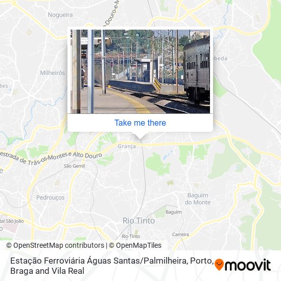 Estação Ferroviária Águas Santas / Palmilheira map
