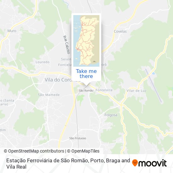 Estação Ferroviária de São Romão map