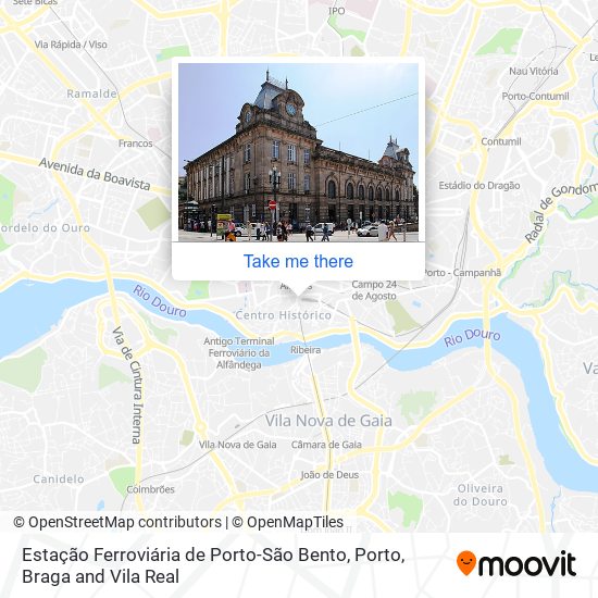 Estação Ferroviária de Porto-São Bento map