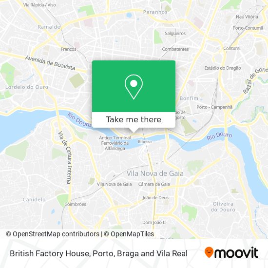 British Factory House map