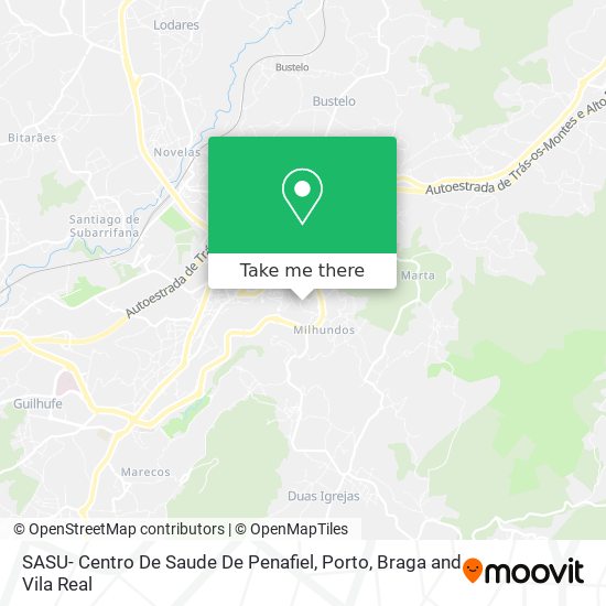 SASU- Centro De Saude De Penafiel map