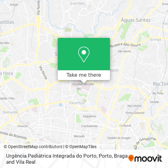 Urgência Pediátrica Integrada do Porto map
