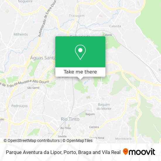 Parque Aventura da Lipor map