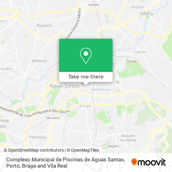 Complexo Municipal de Piscinas de Águas Santas map