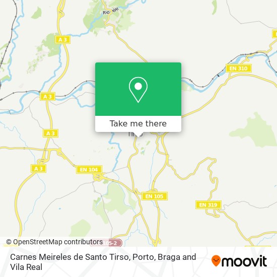 Carnes Meireles de Santo Tirso map