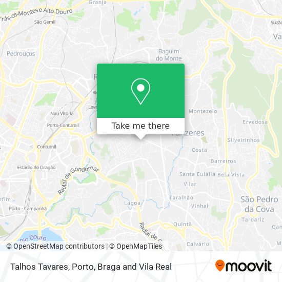 Talhos Tavares map