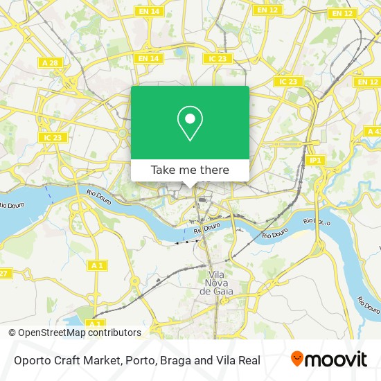 Oporto Craft Market map