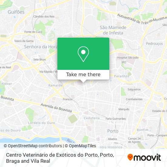 Centro Veterinário de Exóticos do Porto map