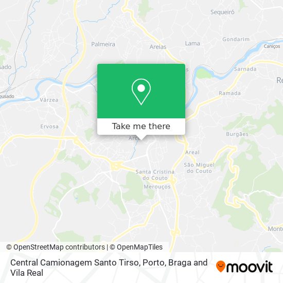 Central Camionagem Santo Tirso mapa