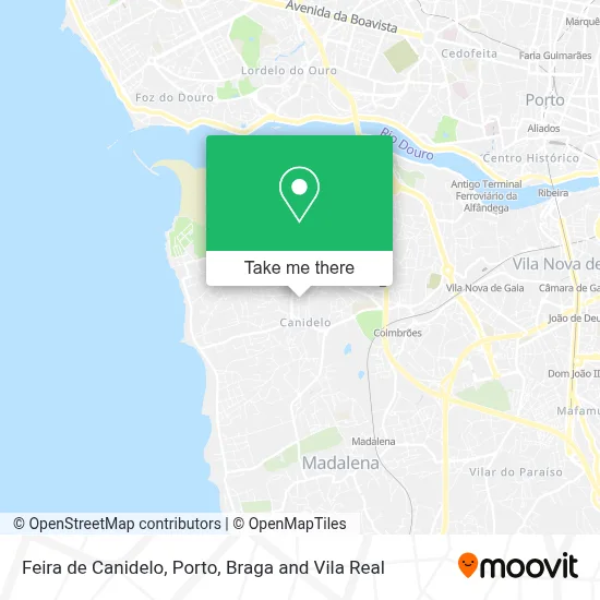 Feira de Canidelo map