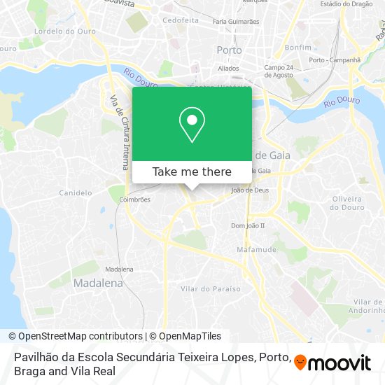 Pavilhão da Escola Secundária Teixeira Lopes map