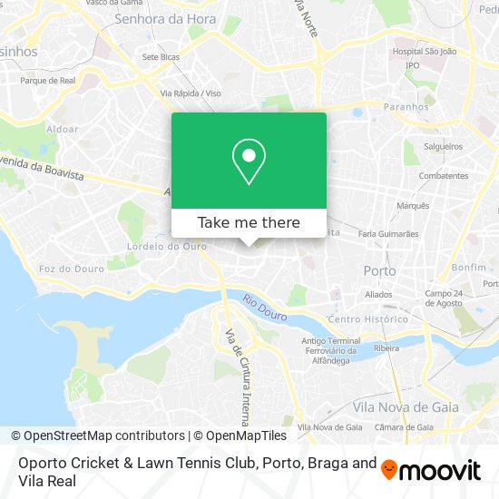 Oporto Cricket & Lawn Tennis Club map