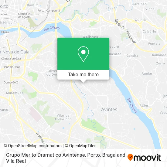 Grupo Merito Dramatico Avintense map