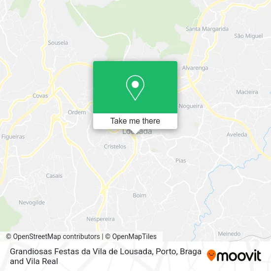 Grandiosas Festas da Vila de Lousada map