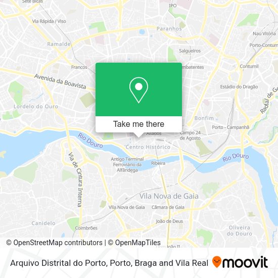 Arquivo Distrital do Porto map