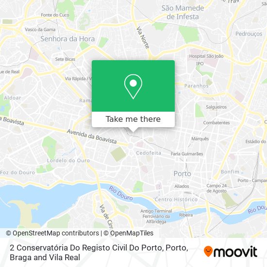 2 Conservatória Do Registo Civil Do Porto map