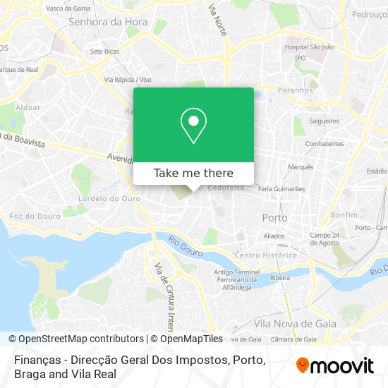 Finanças - Direcção Geral Dos Impostos map