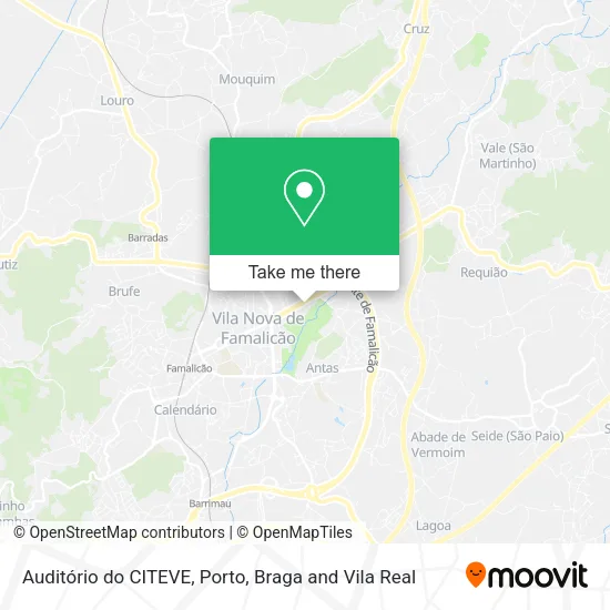 Auditório do CITEVE map