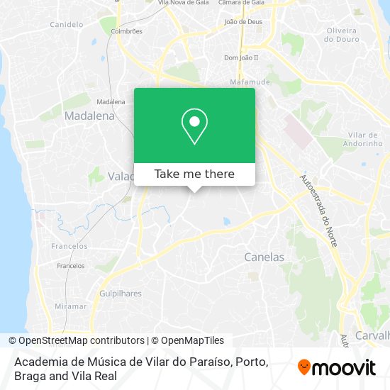 Academia de Música de Vilar do Paraíso mapa