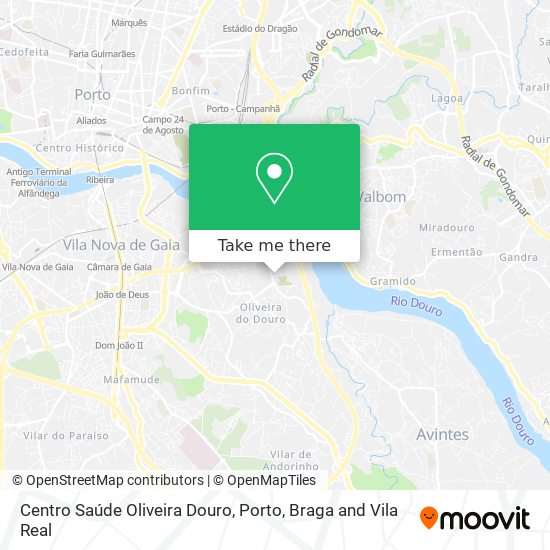 Centro Saúde Oliveira Douro map