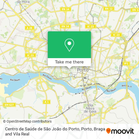 Centro de Saúde de São João do Porto map