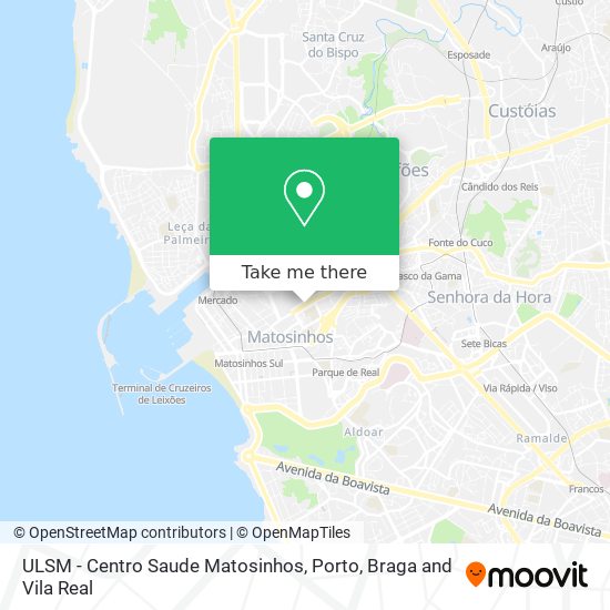 ULSM - Centro Saude Matosinhos map